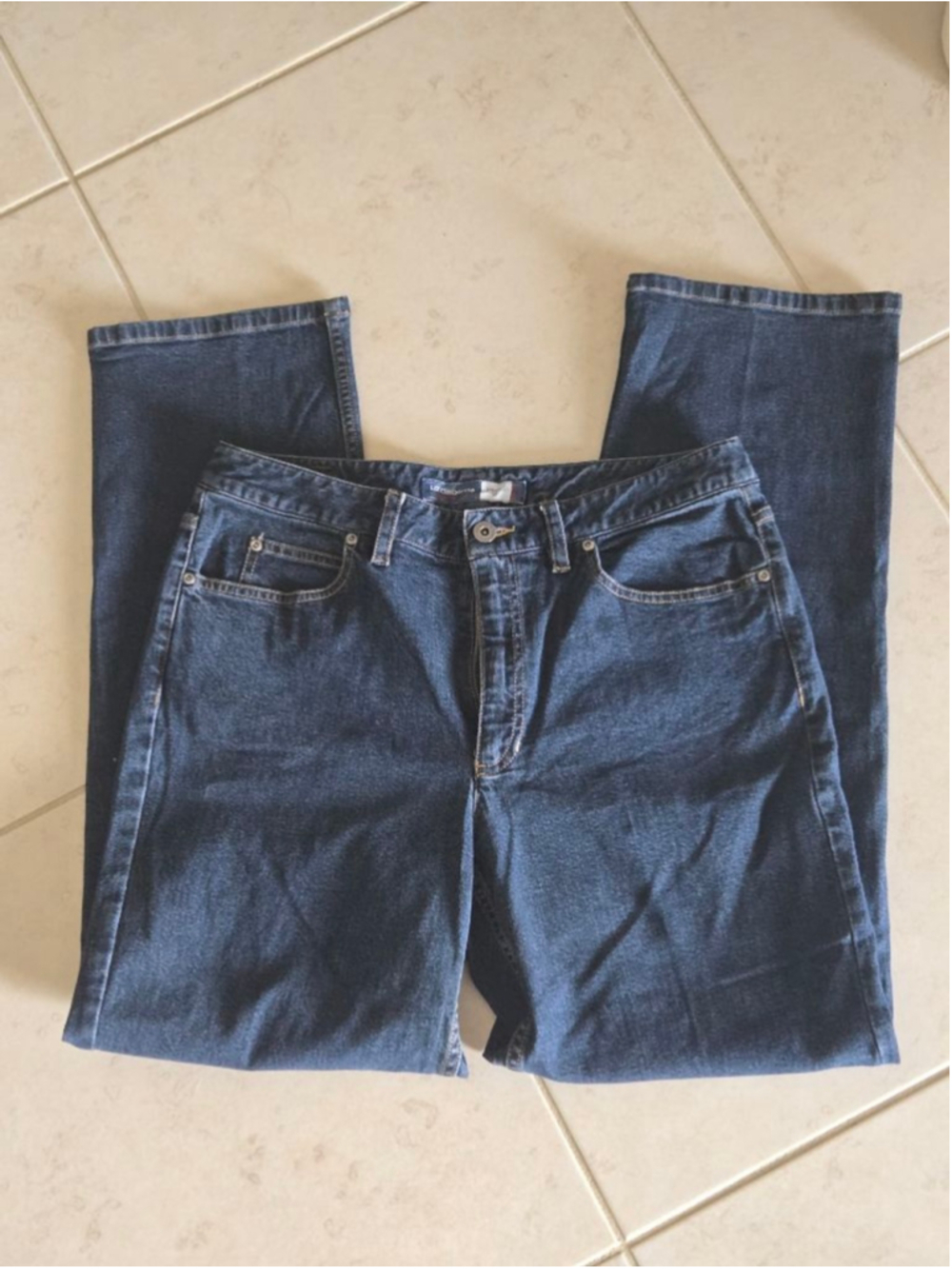Vintage Liz Claiborne High Rise Mom Jeans Blue Dark Wash Straight Leg 90s